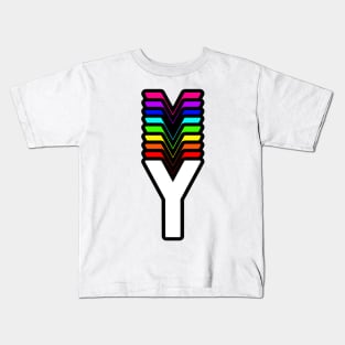 Rainbow Letter, Y Kids T-Shirt